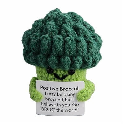 Ornamento di broccoli all'uncinetto