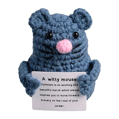 Peluche topo all'uncinetto